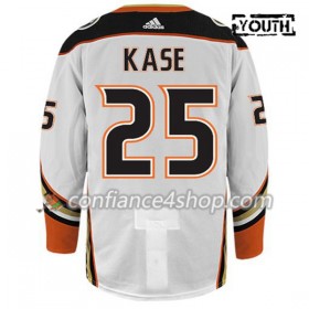 Adidas Maillot de Hockey Anaheim Ducks KASE 25 Blanc Authentic - Enfant